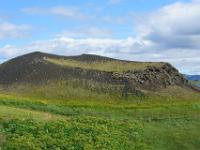 Aufgeblähter Pseudokrater bei Skútustaðir